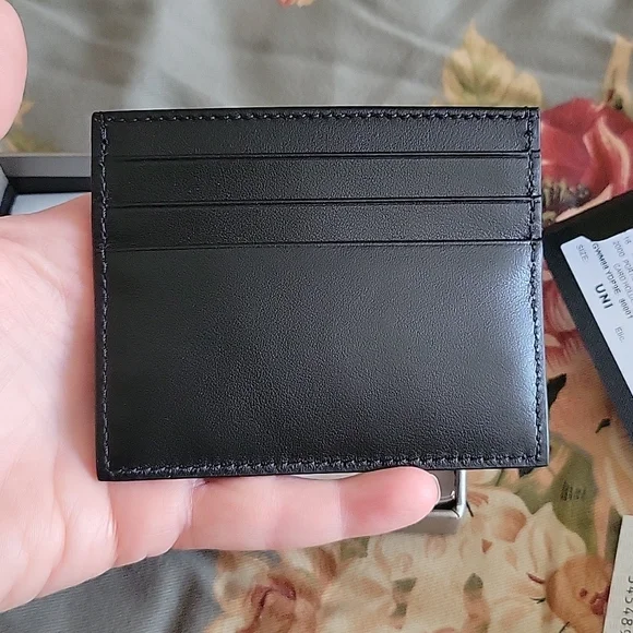 Giorgio Armani black credit card holder